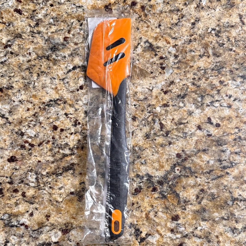 Tupperware Orange and Black Spatula